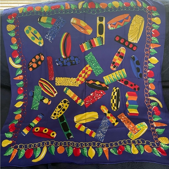 Vintage Perry Ellis Silk Scarf - Picture 1 of 4